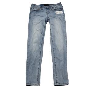 Aeropostale Pants Womens 26W Light Blue Denim Court Low Rise Skinny Leg Jegging
